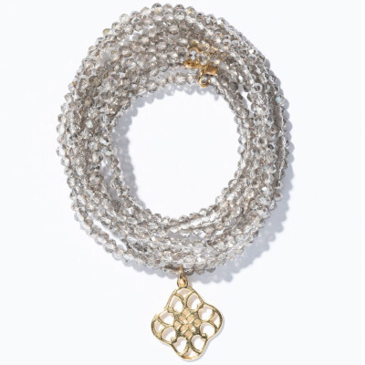 Lumisha: Halskette Mini-Kristallkette silber 92cm silber