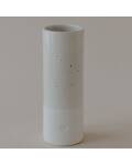 Eulenschnitt: Vase Herz 15cm Steingut handgearbeitet