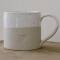 Eulenschnitt: Tasse Herz Steingut handgearbeitet