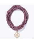 Lumisha: Halskette Mini-Kristallkette mauve 92cm