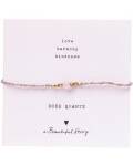 A beautiful Story: verstellbares Armband mit Rosenquarz...