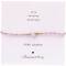 A beautiful Story: verstellbares Armband mit Rosenquarz und Glasperlen