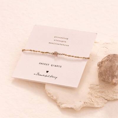 A Beautiful Story: Armband Rauchquarz verstellbar