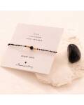 A Beautiful Story: Armband Schwarzer Onyx verstellbar