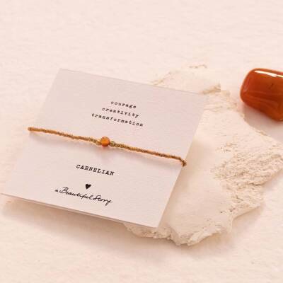 A Beautiful Story: Armband Karneol verstellbar