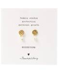 A Beautiful Story: Ohrringe Mini Coin Mondstein gold