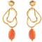 A Beautiful Story: Ohrringe Fascinated Karneol gold