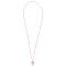 A Beautiful Story: Kette Herz Rosenquarz flieder 74cm