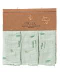 Fresk: Waschhandschuhe Surfer aus Bio-Baumwoll Muslin im...