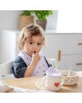 Lässig: Kindergeschirr 4-teilig Smile Heart lavender