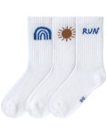 Lässig: Kinder Socken Tennis 3erPack Bio-BW Run 27-30/ 5-6 J.