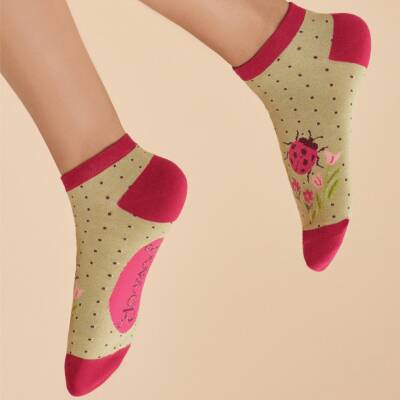Powder: Bambus Socken Damen Ladybird Sneaker