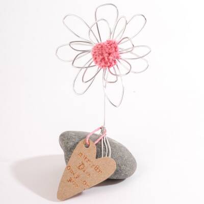 Good old friends: Glücksblume Stein Rosa Nur für dich