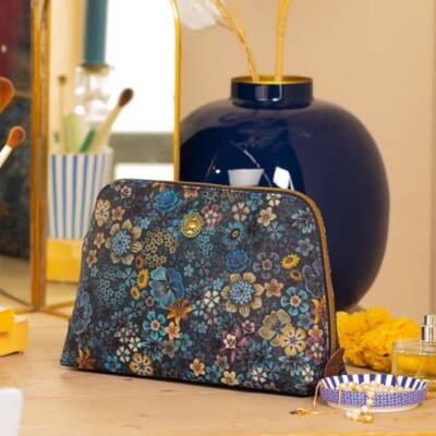 Pip Studio: Kosmetiktasche Medium Tutti i Fiori Blue