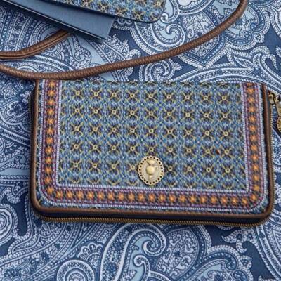 Pip Studio: Portemonnaie Clover Blue 18x11cm
