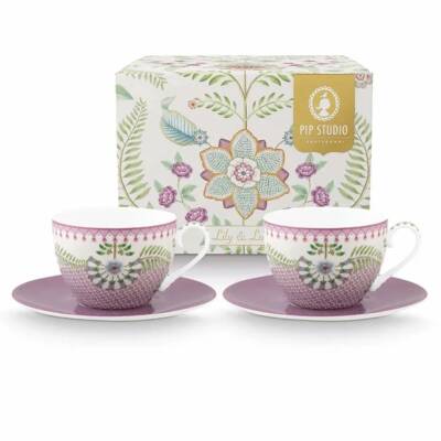 Pip Studio: Tasse/Untertasse 280ml Lily&Lotus 2erSet