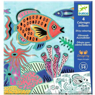 Djeco: Ausmalbilder Unter Wasser von 5-8Jahren