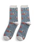 Mr Heron: Bambus Socken Herren Angler Denim