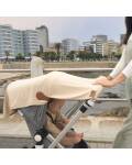 Cloby: Multifunktionale Decke mit Druckknöpfen zum Befestigen am Maxi Cosi in peachy summer