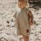 Cloby: Poncho mit UV-Schutz sand/oliv für 1-3 Jahre