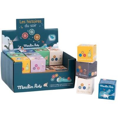 Moulin Roty Drehscheiben für Geschichten Lampen Pauli
