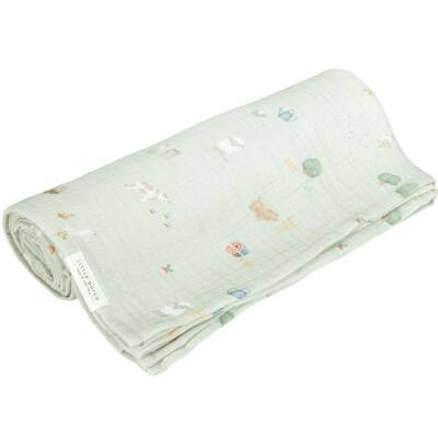 Little Dutch: Musselintuch 120x120cm Little Farm