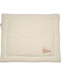 Little Dutch: Weiche Krabbeldecke zweifarbig in creme und braun
