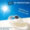 Mausito Baby Sonnenbrille in blau beige mit weichem Material und Neopren Band