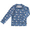 Fresk: UV Shirt Langarm Kinder Dino blau 122/128