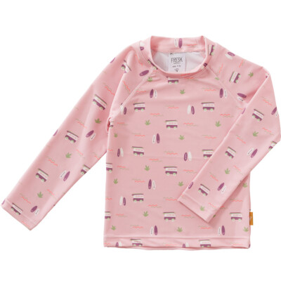 Fresk: UV Shirt Langarm Kinder Surf Girl rosa 98/104