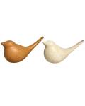 Home Society: Vogel Dekofigur 16 cm Keramik beige