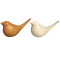 Home Society: Vogel Dekofigur 16 cm Keramik beige