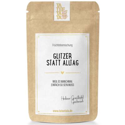 Tateetata: Früchtetee 15g Glitzer statt Alltag