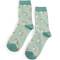 Miss Sparrow: Bambus Socken Damen Mini Floral mint