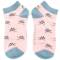 Miss Sparrow: Bambus Sneaker Socken Turtles rosa