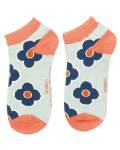 Miss Sparrow: Bambus Sneaker Socken Retro Flowers