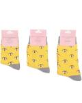 Miss Sparrow: Kinder Socken Bambus Bienen gelb 2-3 Jahre