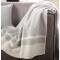 Biederlack: Wohndecke Wolle 150x200cm Stripe Natur