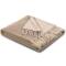 Biederlack: Kaschmirplaid in natur sand mit Fransen in 130x170cm
