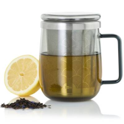 AdHoc: Teeglas mit Filter ca. 560ml Füllmenge Yuna