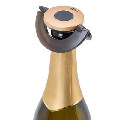 Sektverschluss AdHoc Gusto schwarz/gold