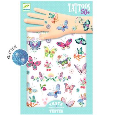 Djeco: Tattoos Schmetterlinge für Kinder ab 3 J