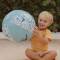 Little Dutch: Beachball hellblau mit Delfin Print