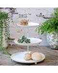 Chic Antique: Etagere Metall weiß mit drei...