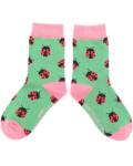 Miss Sparrow: Kinder Socken Bambus Marienkäfer...