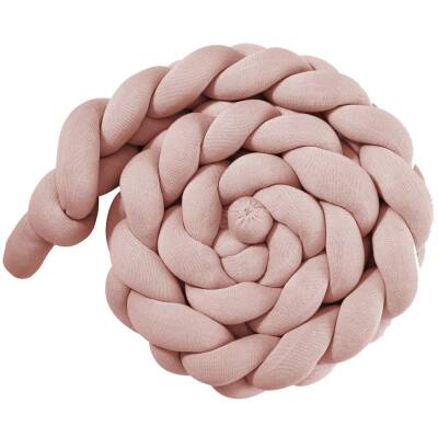 Nordic Coast: Bettschlange geflochten 2mx14cm Rosa