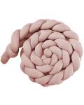 Nordic Coast: Bettschlange geflochten 2mx14cm Rosa