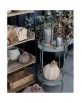 Chic Antique: Regal mit zwei Fächer aus Eisen antik
