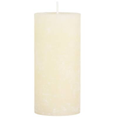 Chic Antique: Stumpenkerze creme rustikal 15 cm-Ø 7cm