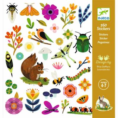 Djeco: Sticker-Aufkleber Garten 160Stück